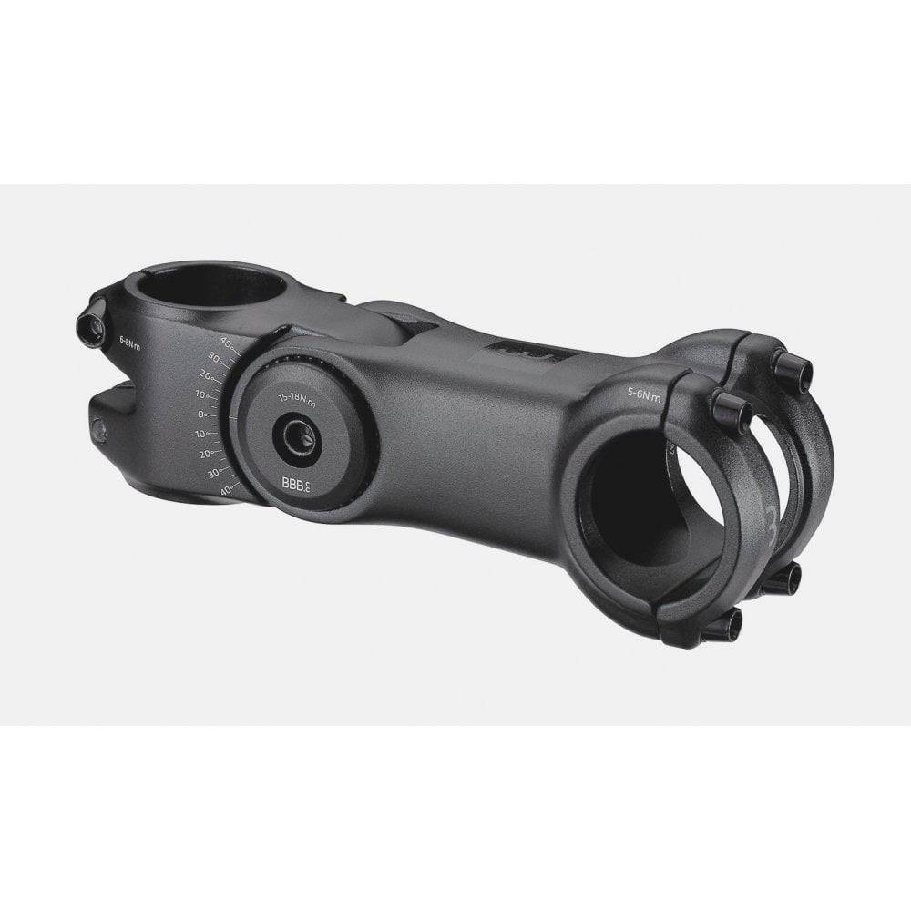 BBB Highsix OS adjustable bike stem with 31.8mm clamp, ±40° angle, suitable for e-bikes, made by BBB.