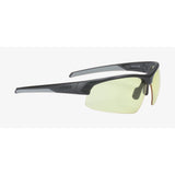 BBB BSG-60D sport glasses with yellow lenses and black frames, displayed in a display box of 12.