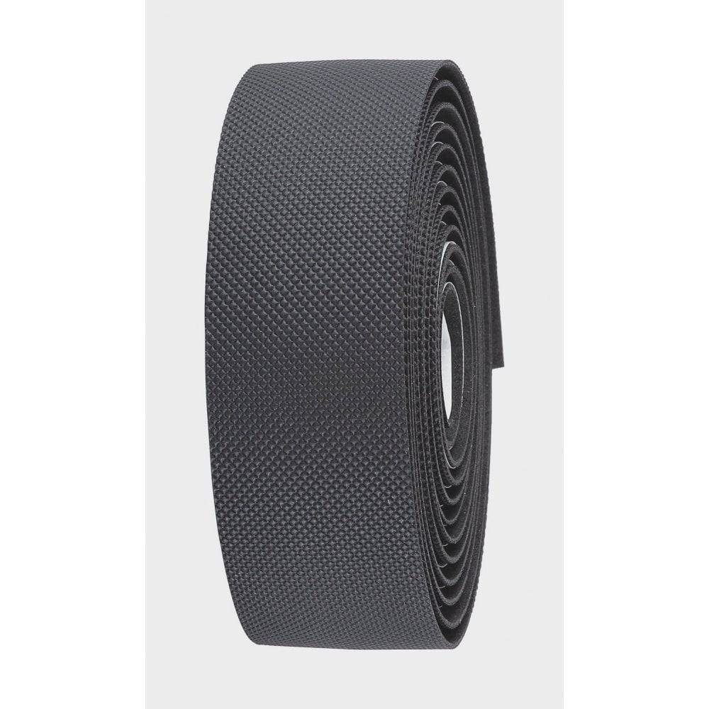 BBB BHT-14 FlexRibbon Gel Bar Tape in black with shock-absorbing grip and accessories for comfortable bike handlebar cushioning.