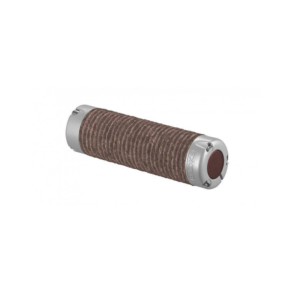 Brooks Plump Leather Bike Grips with customizable length and durable comfort for enhanced cycling grip and control.