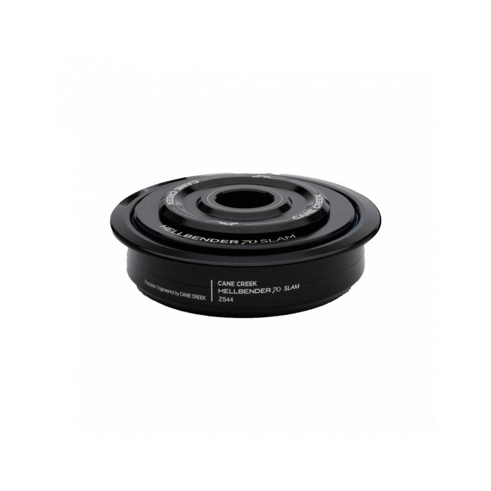 Cane Creek Hellbender 70 Slam upper headset component for low stack height bikes, featuring precision-machined aluminum and durable finish.