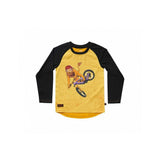 Kids Ride Shotgun unicorn windproof jersey for kids aged 2-6, pink and black, featuring a playful unicorn design.