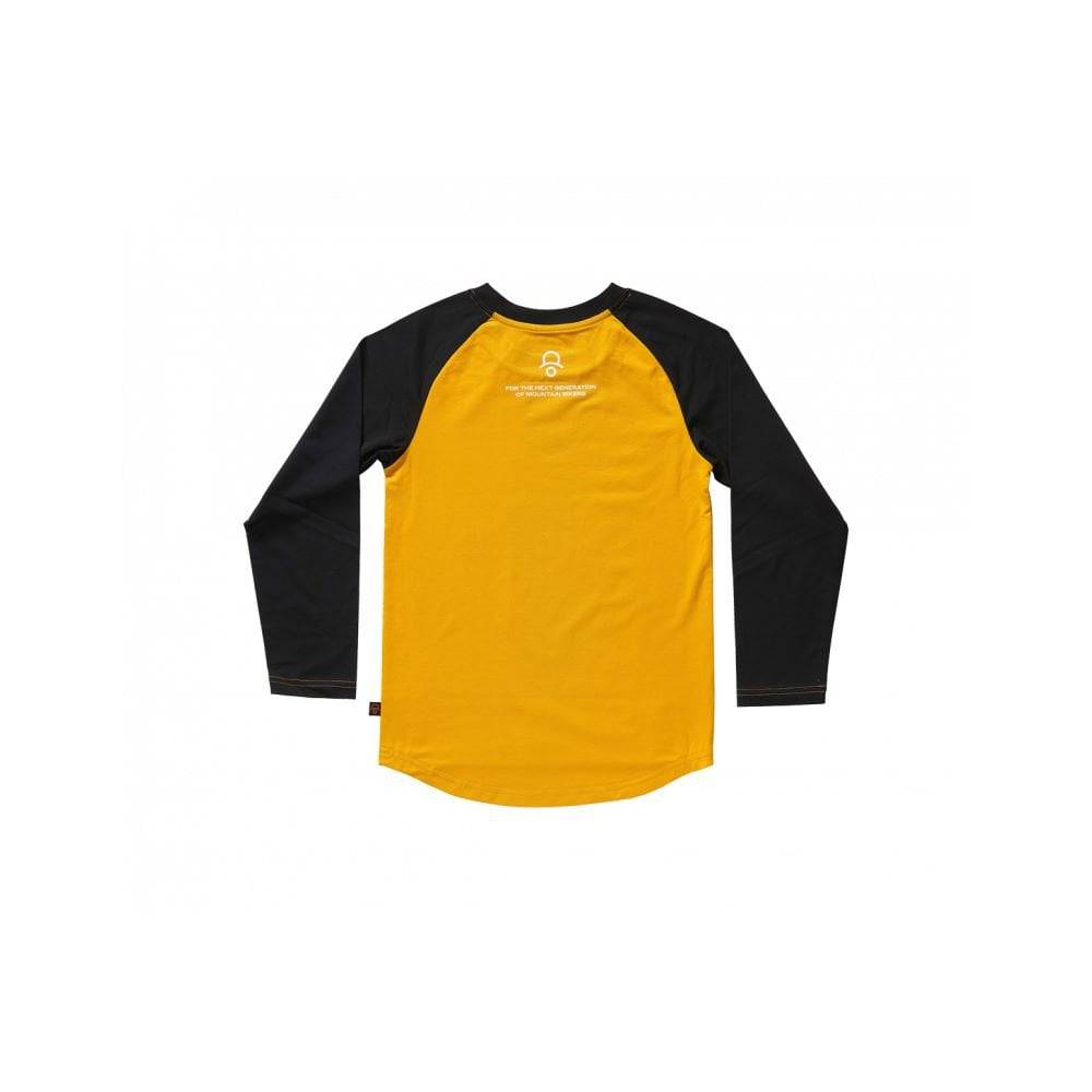 Kids Ride Shotgun unisex yellow windproof jersey for kids aged 2-6 years, featuring a lion design, suitable for outdoor wear.