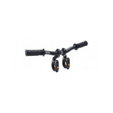 Kids Ride Shotgun Pro child bike seat handlebars in black, 355mm with quick-release mechanism, designed for kids' bike accessories.