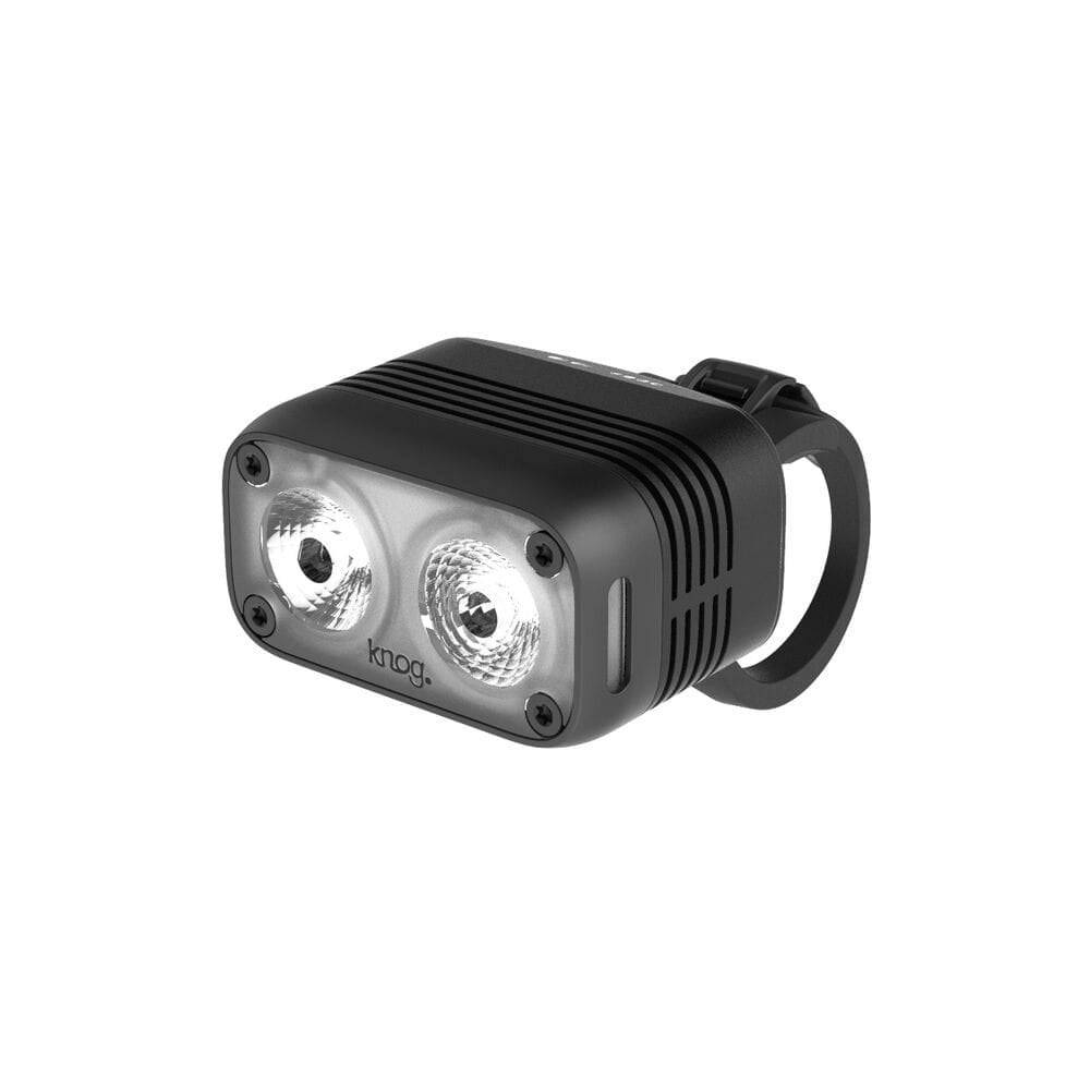 Knog Blinder Road 400 front bike light with 400 lumens, waterproof IP67, USB rechargeable, mounted on a bicycle handlebar.