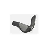 Ergon GP4 adjustable bike grips with four-finger bar ends, designed for comfort and control during cycling.