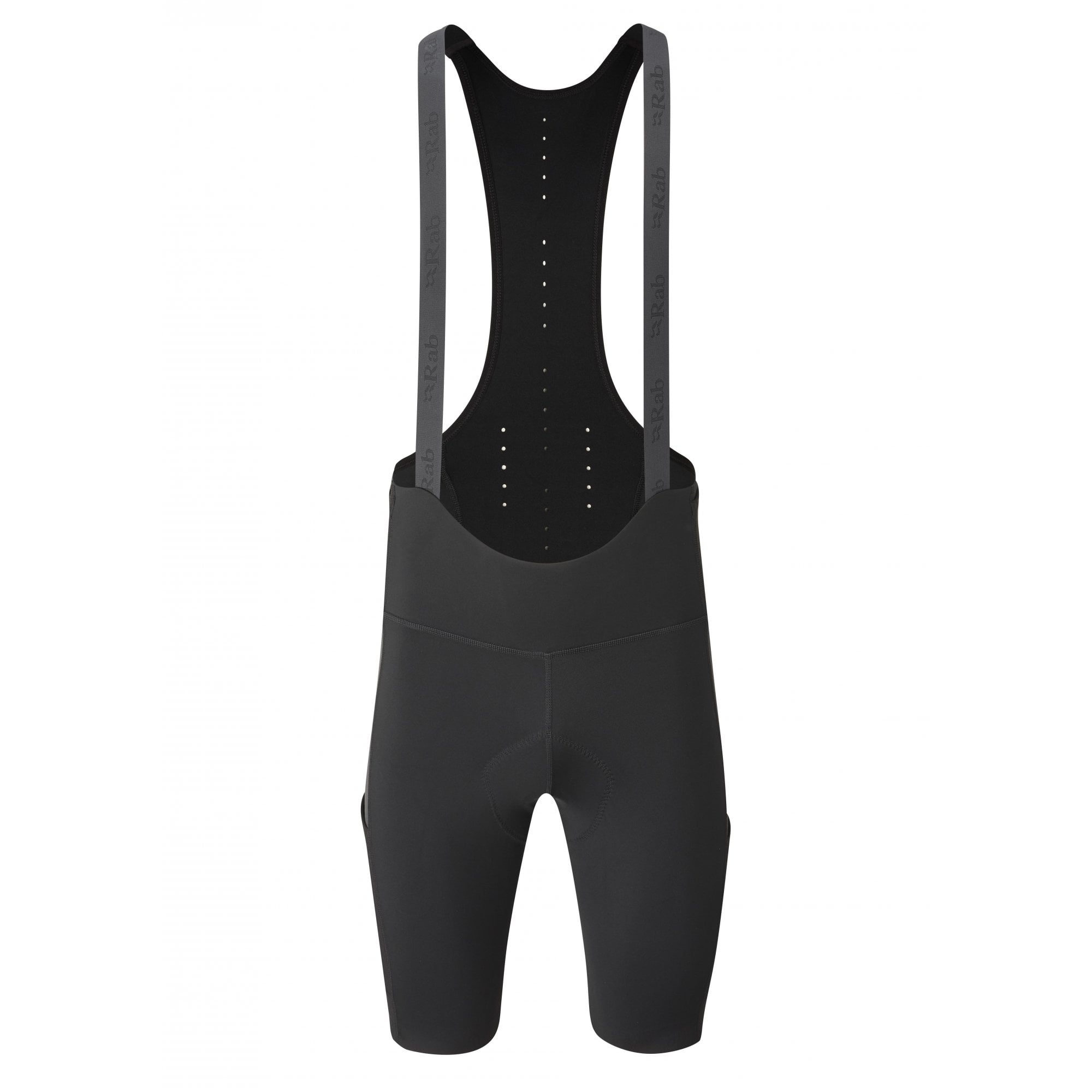 Rab Cinder Cargo Women's Cycling Bib Shorts with chamois padding and mesh pockets for comfort and storage during rides.