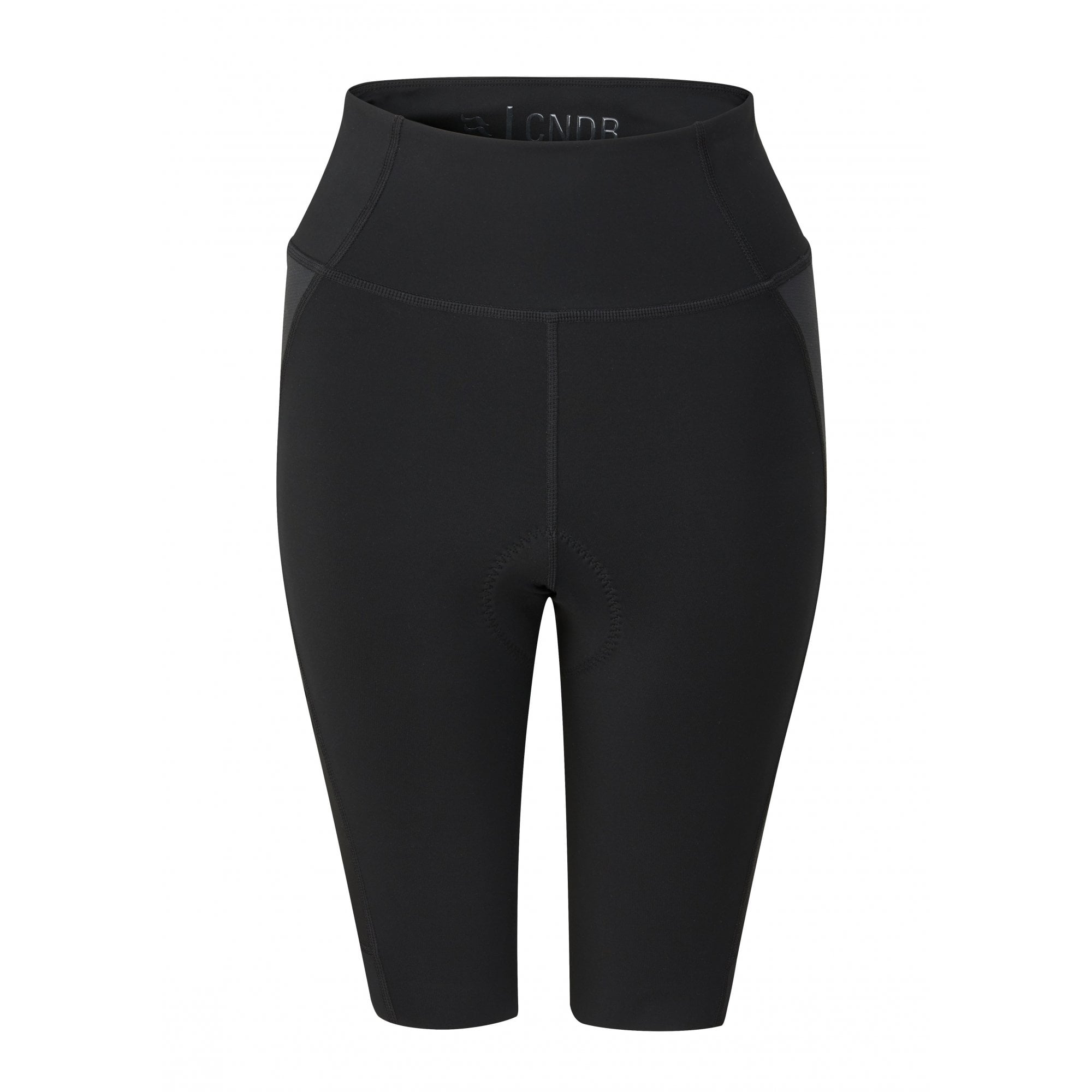 Rab Cinder Cargo women's cycling shorts with cushioned elastic interface chamois and silicone grip for comfortable riding.