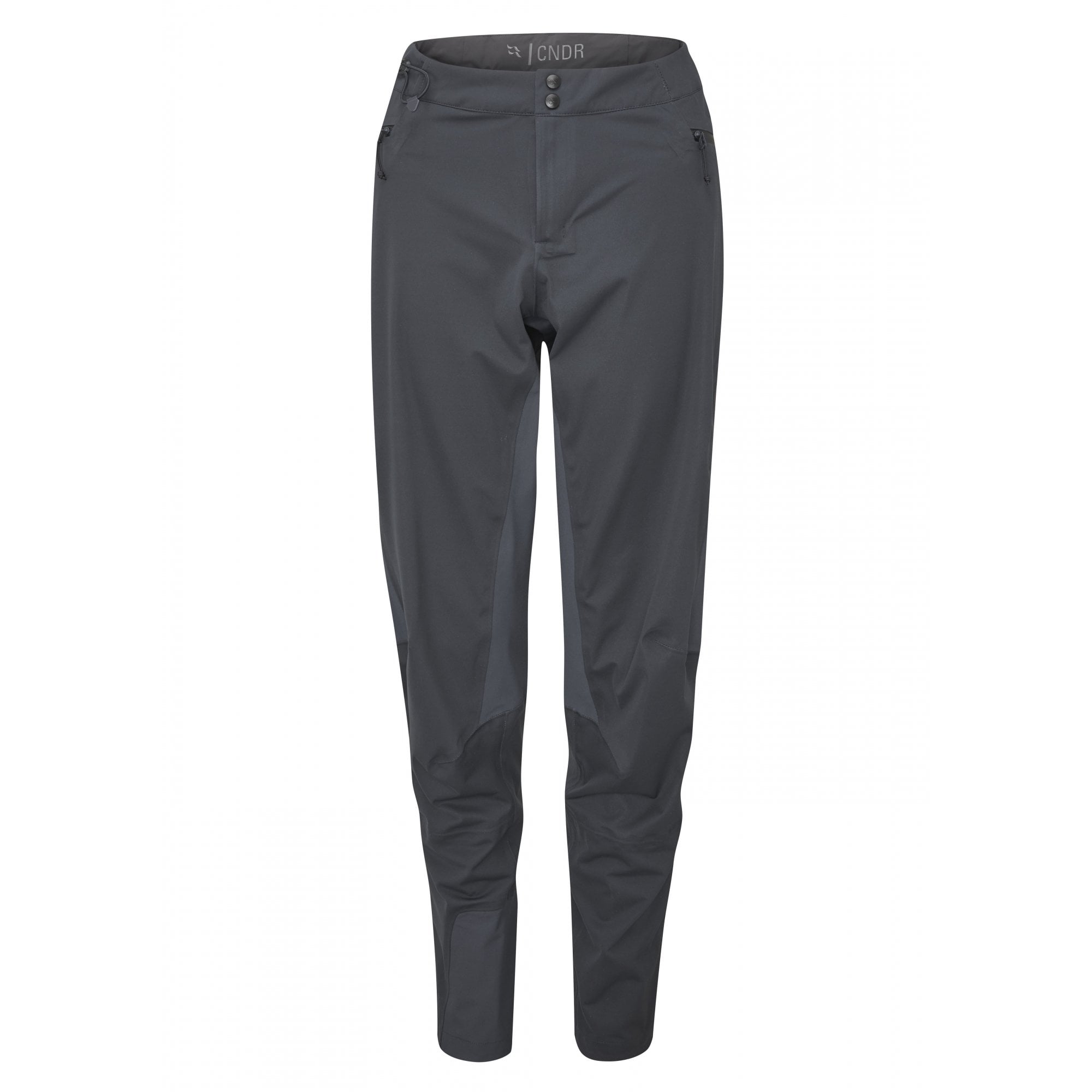 Rab Cinder Kinetic Women's Cycling Pants with adjustable waist and ventilation, designed for comfort and performance.