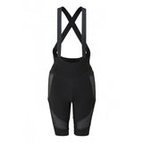 Rab Cinder Liner women's bib shorts with mesh pockets, elastic interface® chamois, and breathable fabric for cycling comfort.