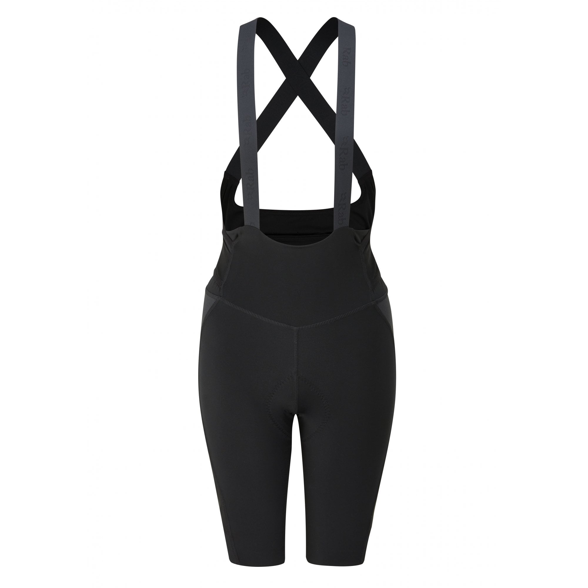 Rab Cinder Cargo Women's Cycling Bib Shorts with Chamois and mesh pockets, designed for comfort and performance during biking.