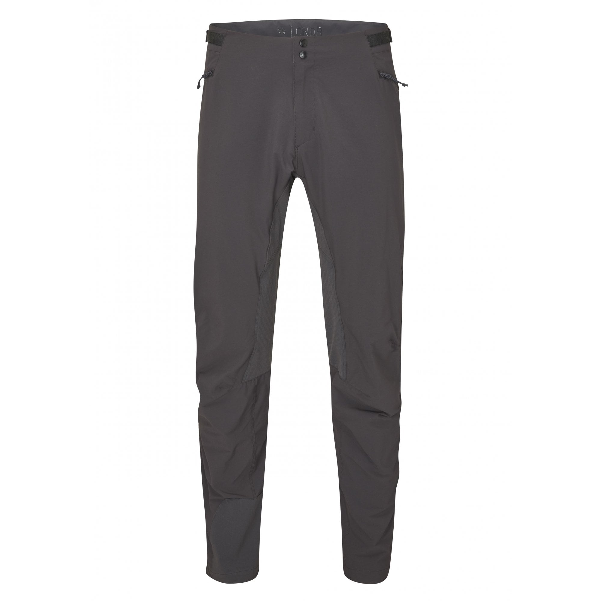 Rab Cinder Crank long cycling pants with reinforced fit and adjustable waist, designed for durability and comfort during rides.