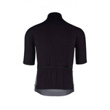 Q36.5 WoolF short sleeve cycling jersey showing breathable fabric and moisture-wicking material for comfortable bike rides.