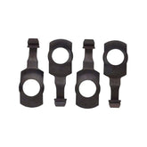 Campagnolo spring clips for brake shoes compatible with Super Record, Record, and Chorus bicycle components, close-up view.