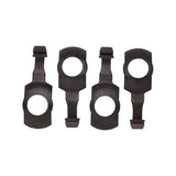 Campagnolo spring clips for brake shoes compatible with Super Record, Record, and Chorus bicycle components, close-up view.