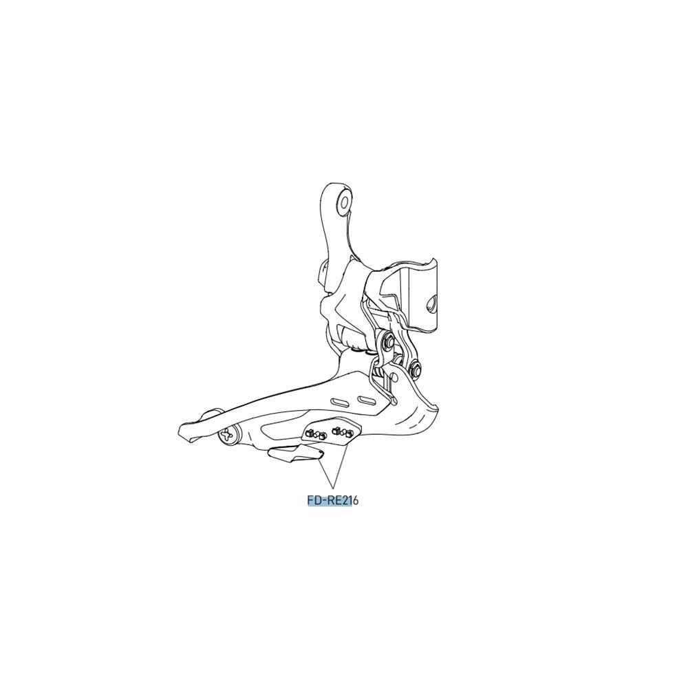 Campagnolo front derailleur rubber insert spare for triple front mechs, bicycle component accessory, durable and easy to install.