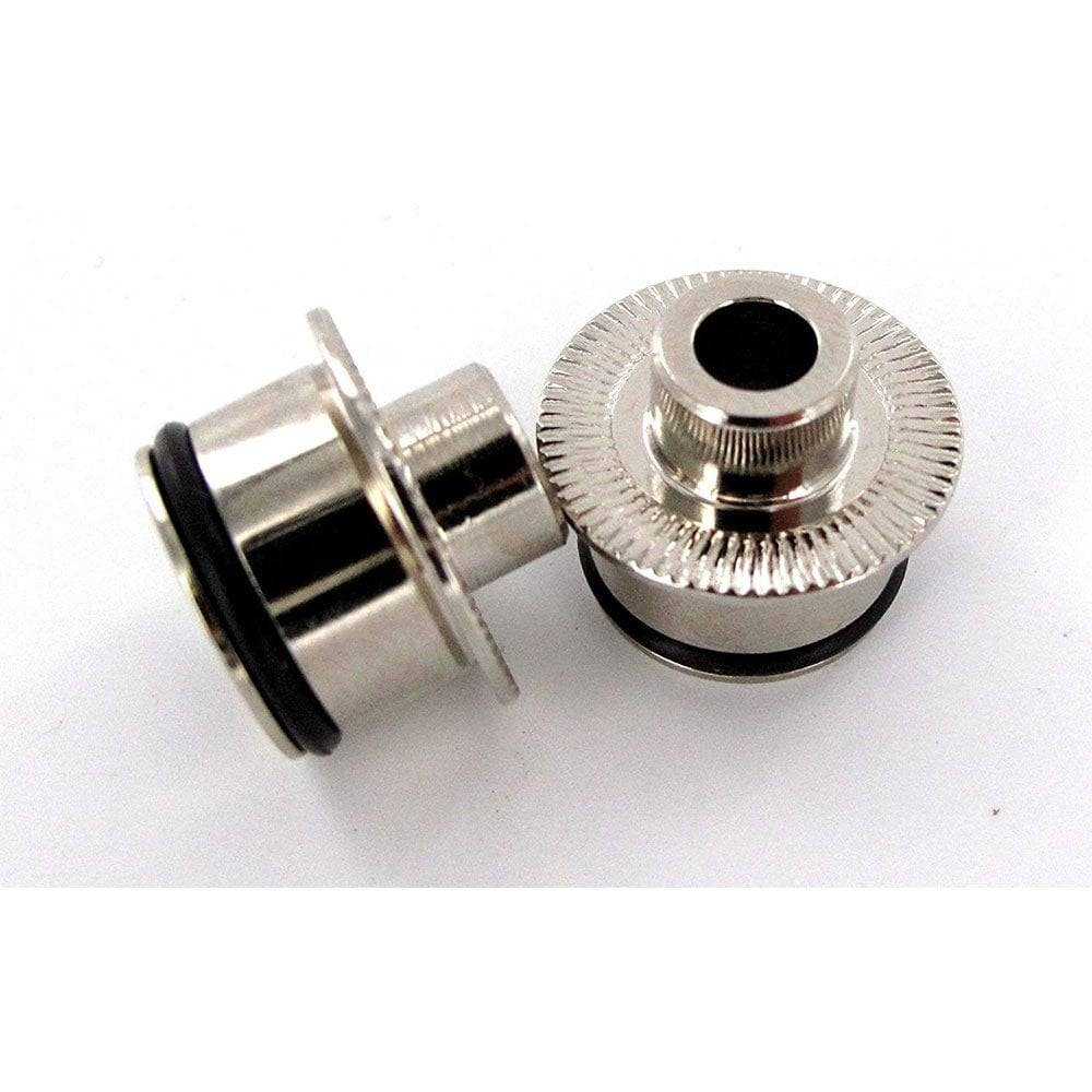 Campagnolo Scirocco front wheel QR adaptors, bike components, compatible wheel spares for easy installation and secure fit.