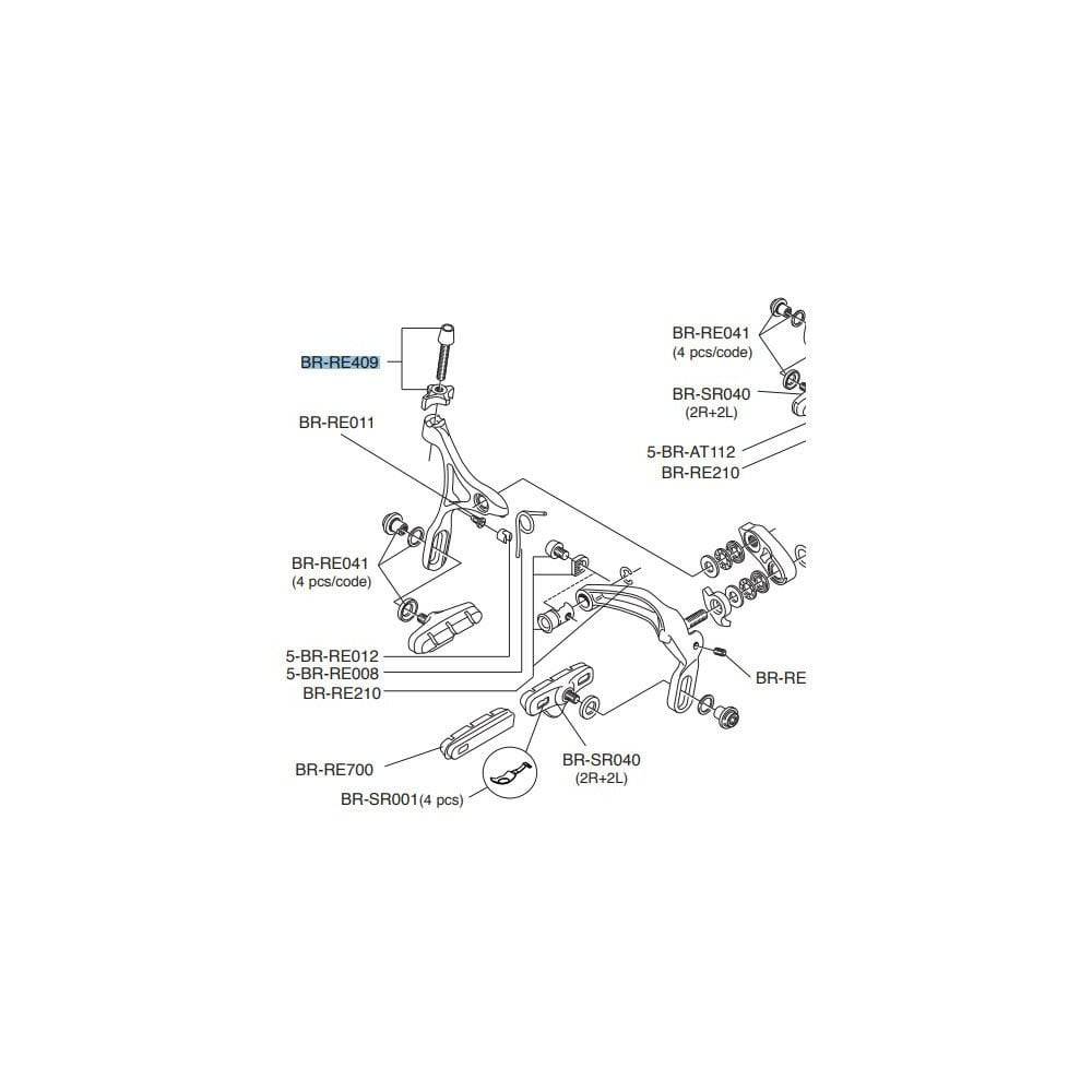 Campagnolo brake cable adjuster component for precise brake tuning, shown with detailed metal finish and adjustment mechanism.