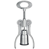 Campagnolo Big Chrome Corkscrew, a telescopic self-aligning wine opener with chrome finish, designed for wine accessories.