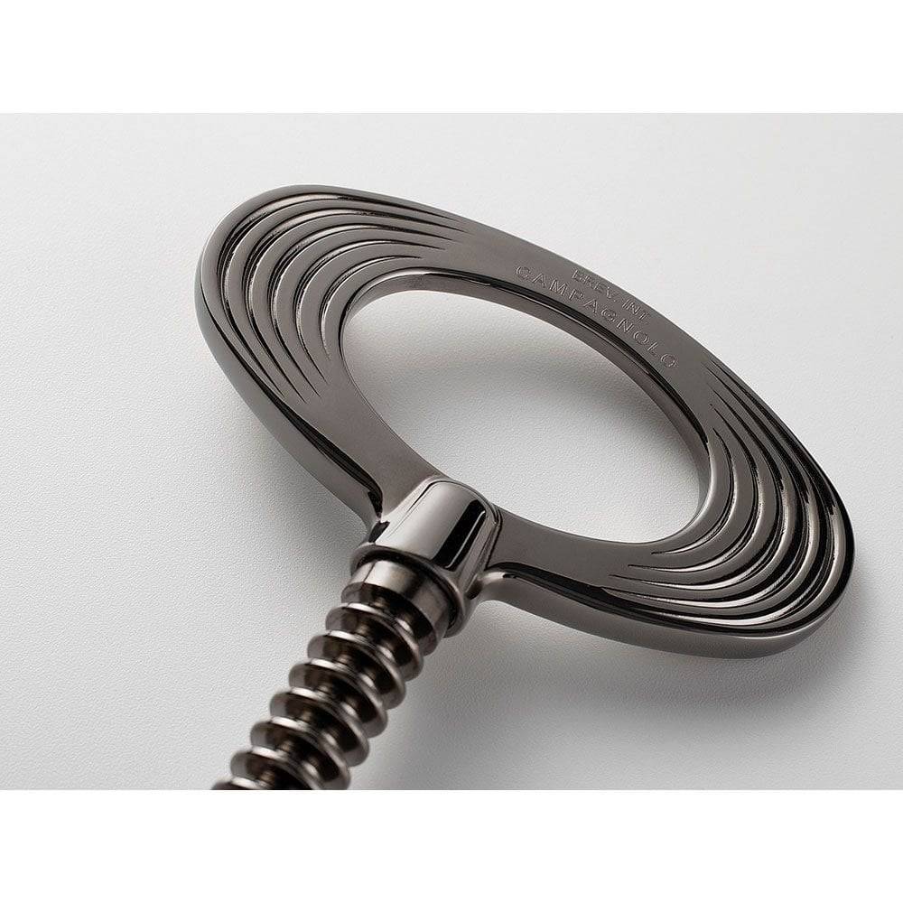 Campagnolo Big Chrome Corkscrew wine opener with telescopic self-aligning design, ideal as a gift accessory for wine enthusiasts.