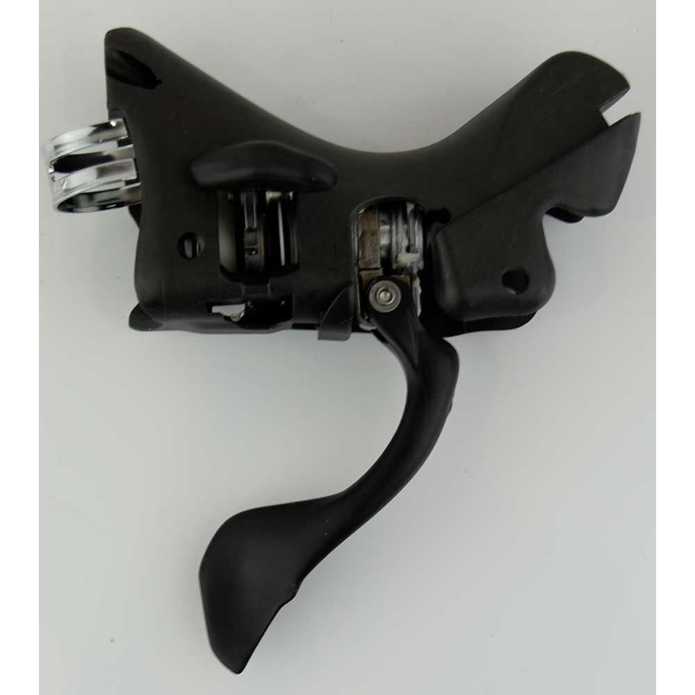 Campagnolo Record and Super Record 12X Ergopower bike components and accessories for road bikes, displayed on a white background.