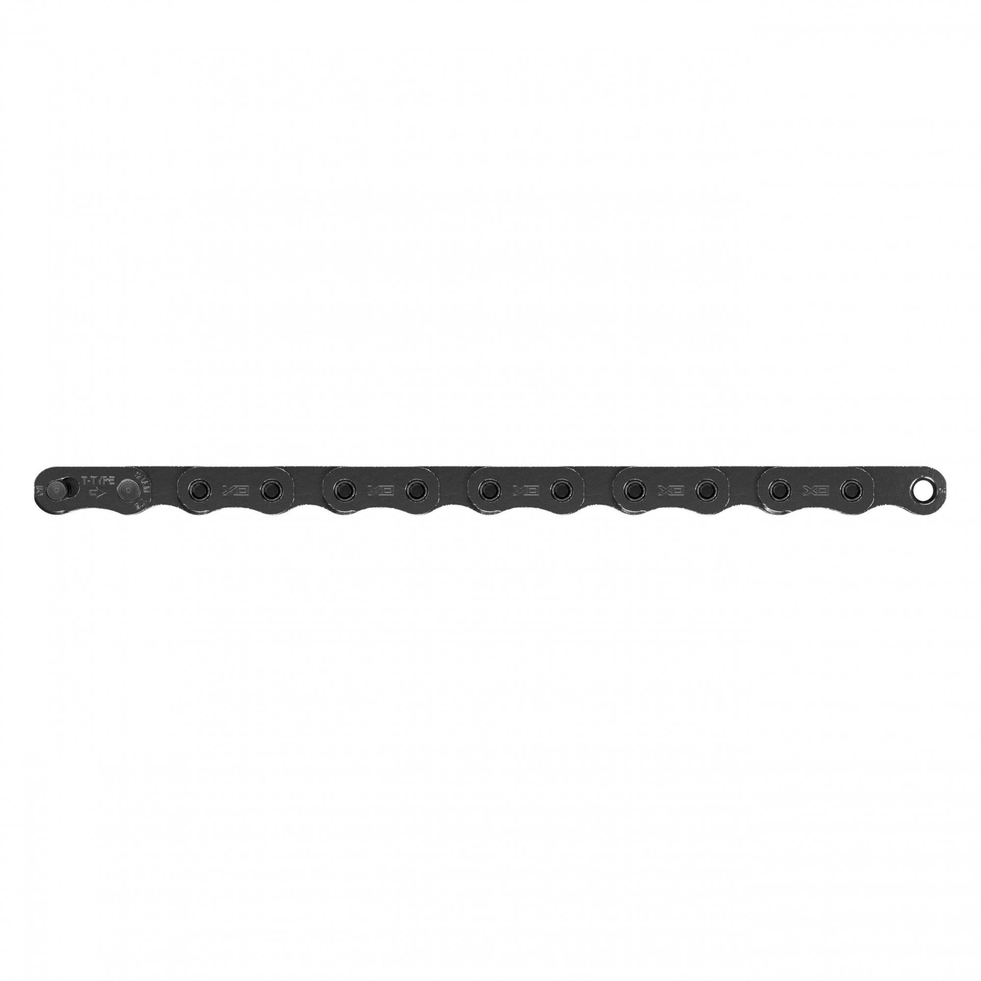 SRAM X0 T-Type Eagle Dark Polar 12-speed chain with PowerLock, 126 links, durable mountain bike component.