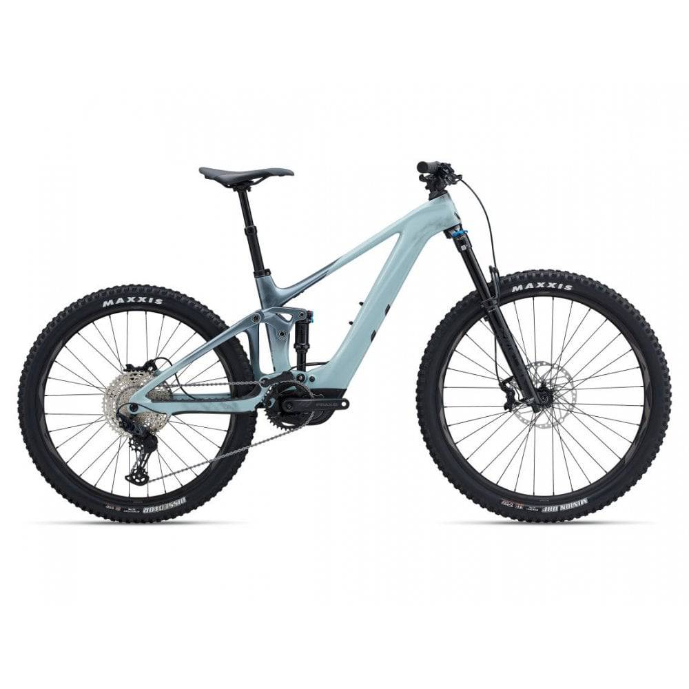 Liv Intrigue X Advanced E+ EL 2 women's electric mountain bike with SyncDrive Pro motor and 25km/h speed on rugged trail