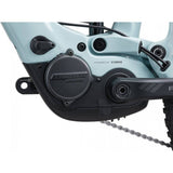 Liv Intrigue X Advanced E+ EL 2 women's electric mountain bike with SyncDrive Pro motor, display, and rugged frame.