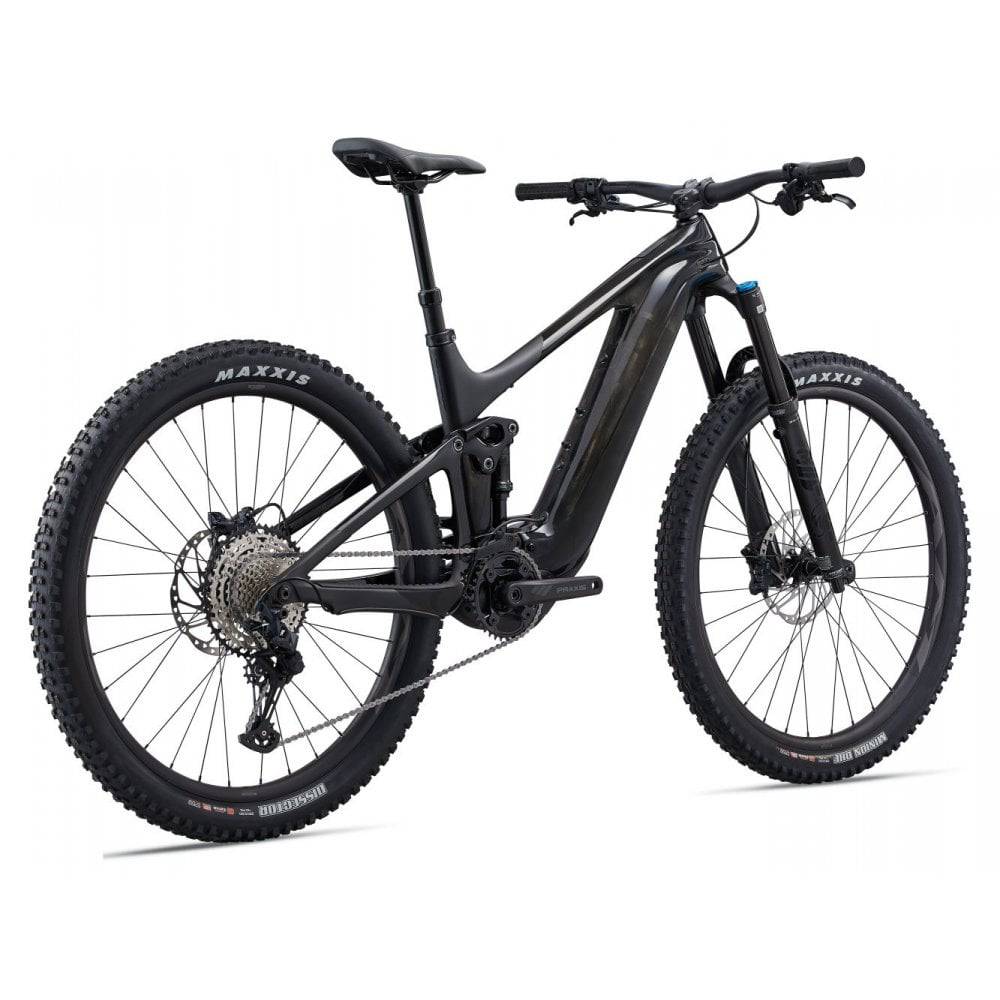Giant Trance X Advanced E+ 2 electric mountain bike with suspension and 25km/h SyncDrive Pro motor, ready for trail riding.