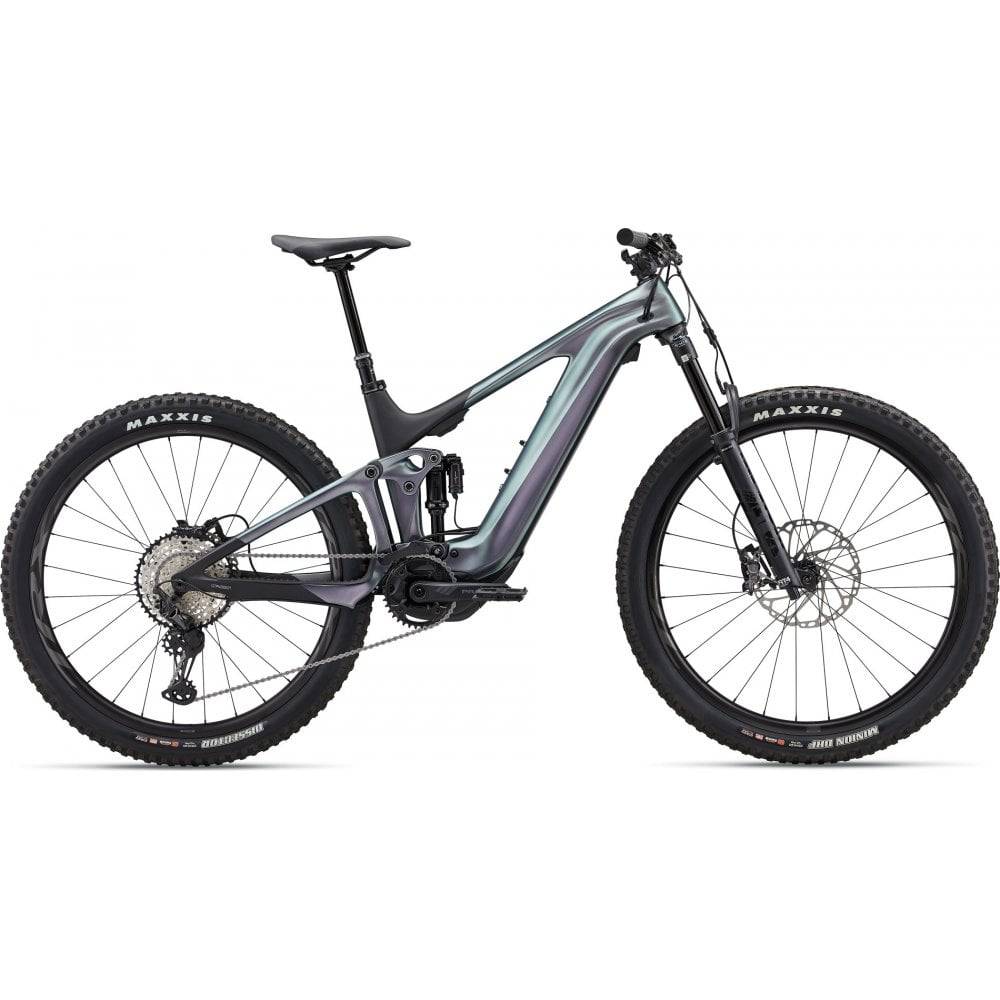 Giant Trance X Advanced E+ 1 e-MTB bike with adjustable geometry, featuring a sleek frame and high-performance components.