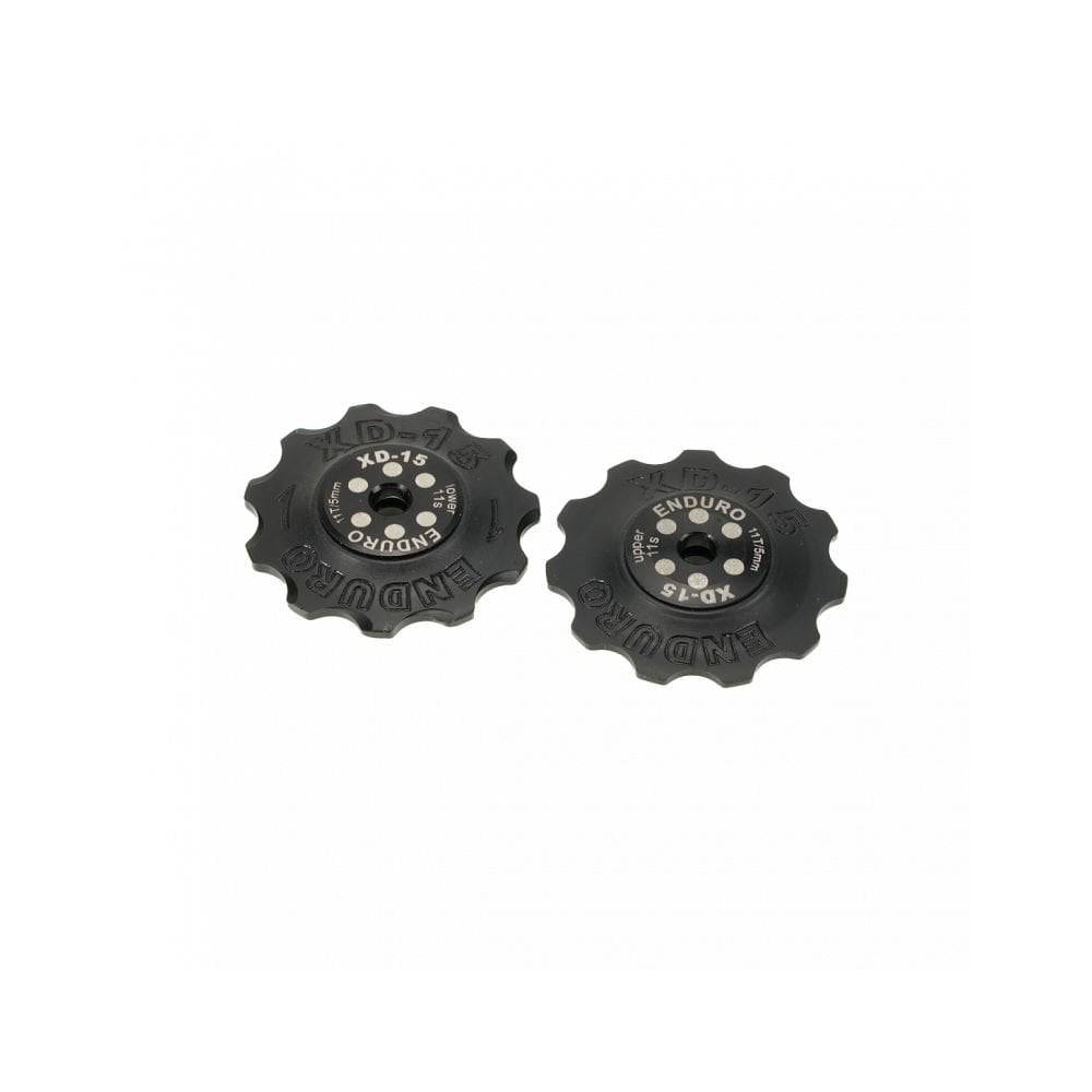 Enduro Bearings XD15 ceramic jockey wheels for Campagnolo 11-speed derailleurs, high-performance bike components.