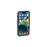 Topeak iPhone 14 Plus RideCase black protective cycling phone case with mount attachment for bike accessories.