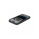 Topeak iPhone 14 Pro Ridecase black protective bike mount case showing the rugged design and mounting clip for cycling accessories.