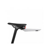Topeak Flashfender Deluxe Duo Fixer bike fender with black and transparent brackets, designed to protect cyclists from mud and water.