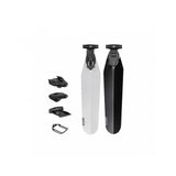 Topeak Flashfender Deluxe Duo Fixer bike fender with black and transparent brackets, designed for bike mud protection.