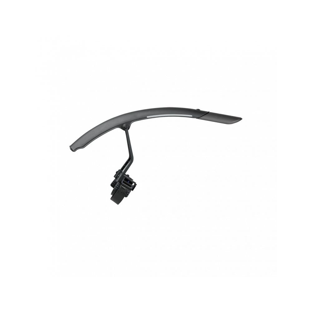 Topeak TetraFender R1 and R2 black road bike fenders for disc brake frames, shown installed on a road bike.