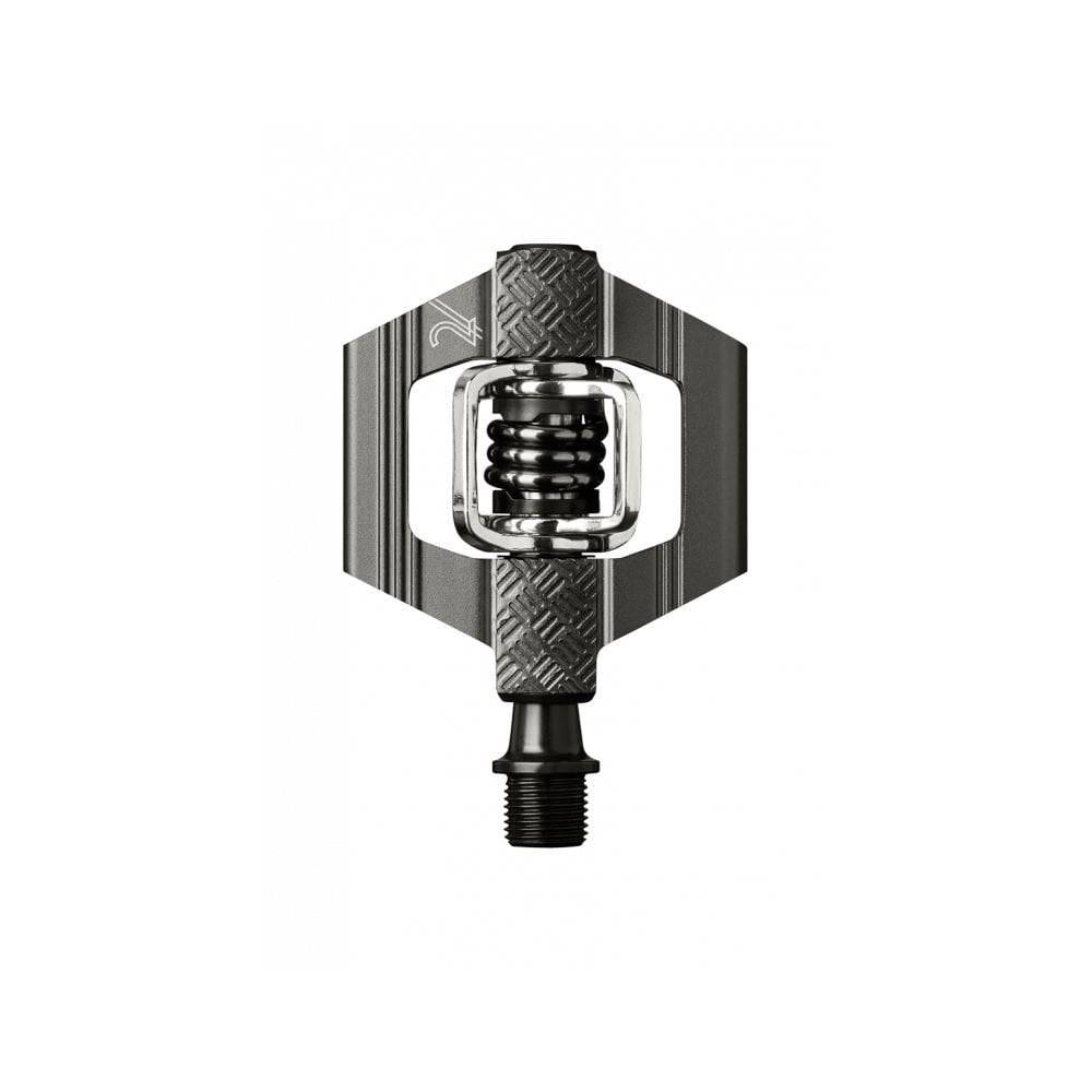Crank Brothers Candy 2 clipless mountain bike pedals with durable construction and mud-shedding design for MTB riding.