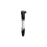 Topeak Mini Dual DX bike pump with gauge in black and silver, compatible with Presta and Schrader valves, for cycling accessories.
