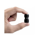 Topeak AirBooster Nano CO2 inflator for Presta and Schrader valves, compact black cycling accessory with quick inflation feature.