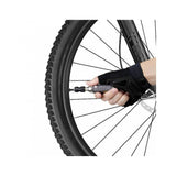 Topeak AirBooster Nano CO2 inflator for Presta and Schrader valves, compact black bike pump accessory shown.
