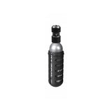 Topeak AirBooster Nano bike tire inflator with 16g CO2 cartridge in black, compact cycling accessories for quick inflation