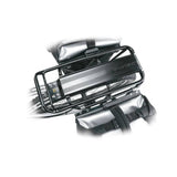 Topeak Super Tourist DX black rear bike rack for touring and panniers on a 26-inch or 700C bicycle.