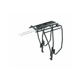 Topeak Uni Super Tourist fat bike disc brake rack with MTX QuickTrack compatibility, designed for durable bike accessory use.