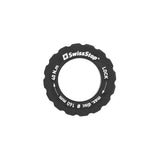 SwissStop black centre lock lockring for 160mm max rotor, secure bike brake rotor component, durable and easy to install.