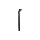 System EX Alloy Bike Seatpost in black, 400mm length with single bolt adjustment, designed for bike components.