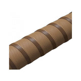 Brooks Cambium rubber bar tape with padded grip and bar end plugs for cycling handlebars, providing comfort and control.