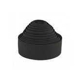System EX black cushioned bar tape with EVA foam for comfortable grip and shock absorption on bicycle handlebars.