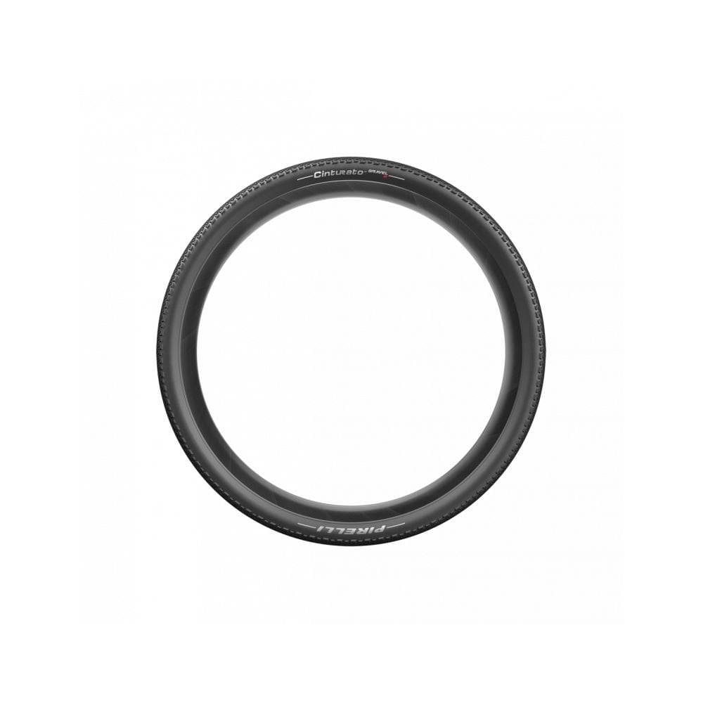 Pirelli Cinturato Gravel H tubeless-ready tyre with SpeedGRIP compound for hard gravel terrain, shown mounted on a bike wheel.
