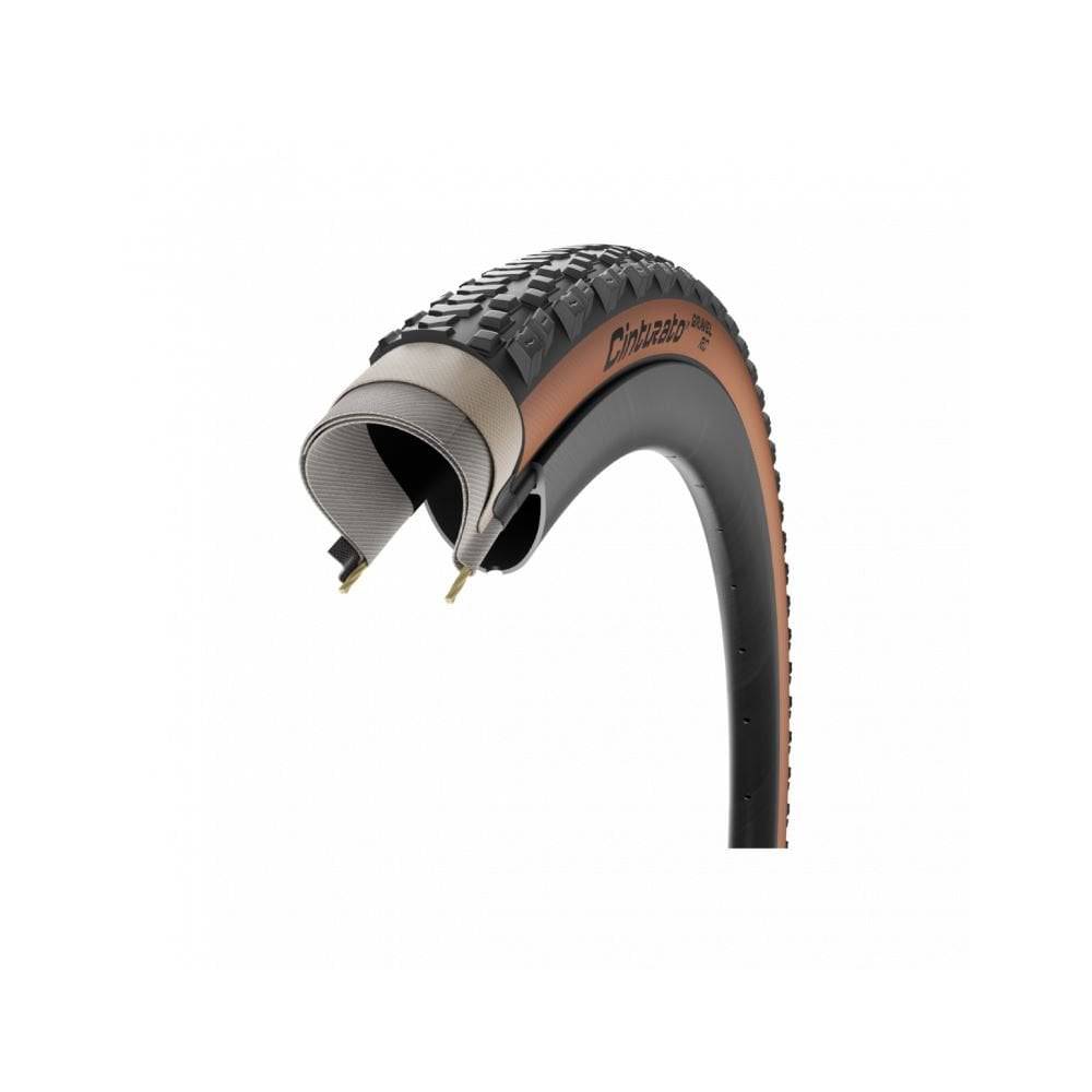 Pirelli Cinturato Gravel RC Classic tire for gravel racing, featuring durable construction and SpeedGRIP compound.