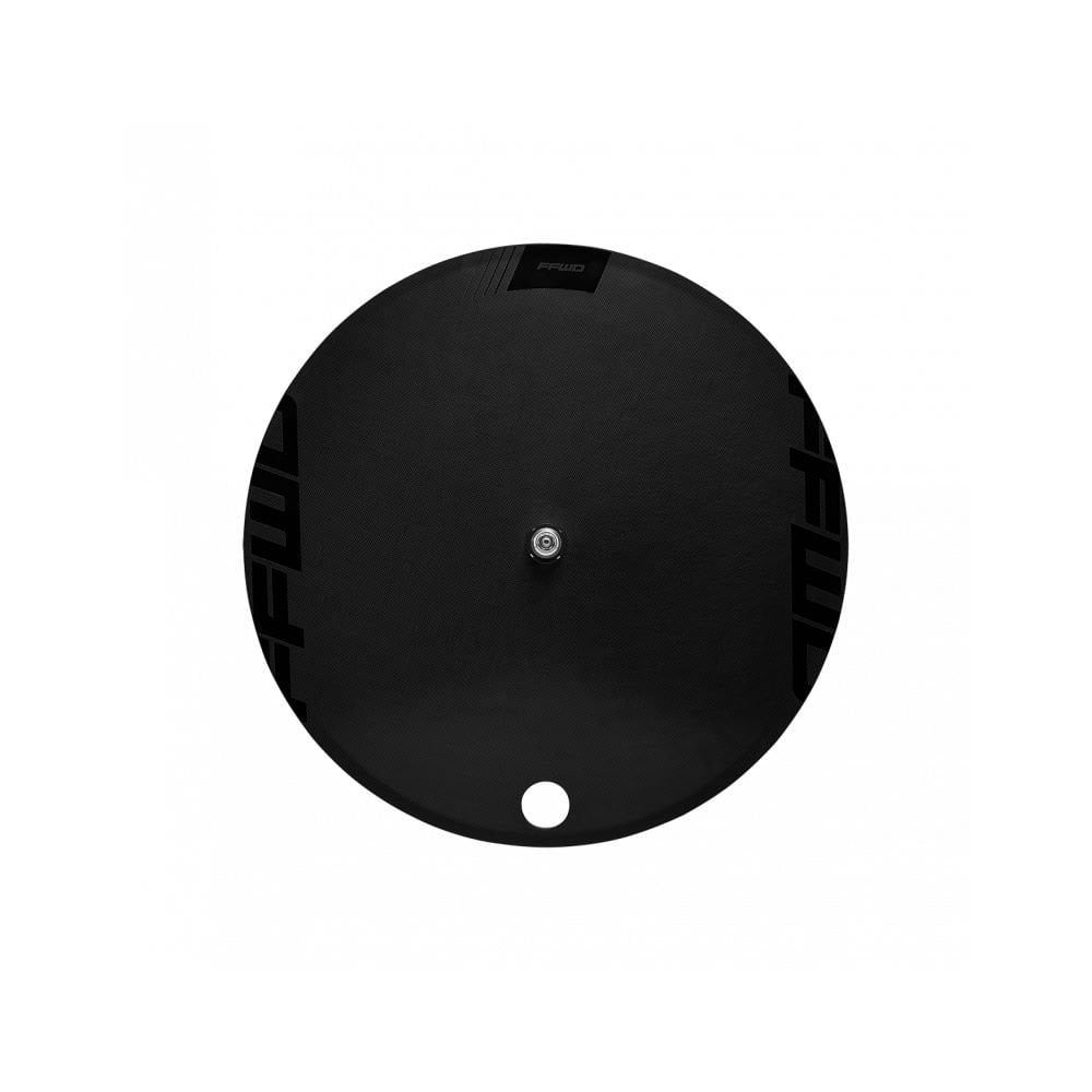 FFWD Fast Forward Disc Wheel TT/TRI 1K tubular rear carbon rim for Shimano XDR, featuring aerodynamic design and high-performance components.